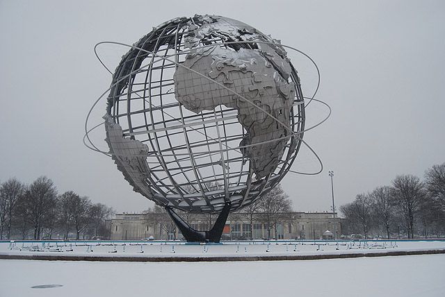The World's Fair Unisphere, at the Queens Museum